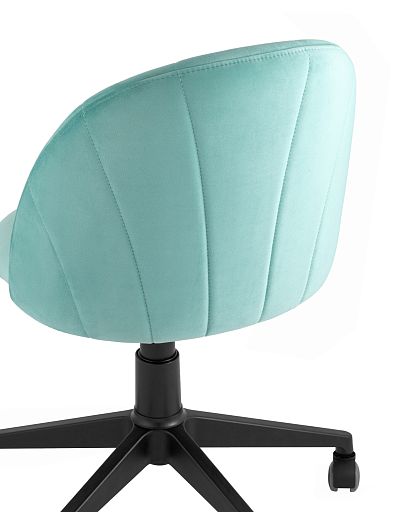 Кресло компьютерное Логан велюр пыльно-голубой - изображение 7