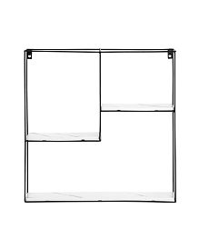Полка Square черная белый мрамор - изображение 5