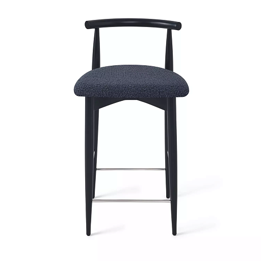 Полубарный стул Karl, бук натуральный черный, черный - изображение 1