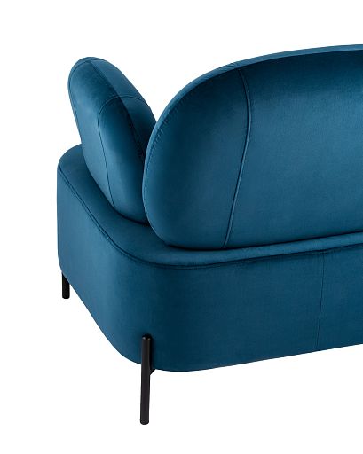 Кресло Кэнди с подлокотниками велюр синий - изображение 6