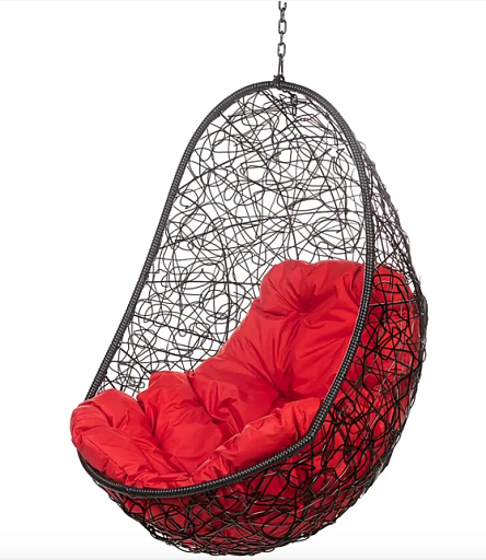 Кресло подвесное FP 0223 Без Стойки,красная подушка - изображение 1