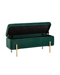 Банкетка Болейн с ящиком велюр зеленый - изображение 2