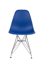 Стул Eames синий с металлическими ножками - изображение 2