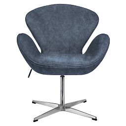 Кресло SWAN STYLE CHAIR тёмно-серый, искусственная замша - изображение 2