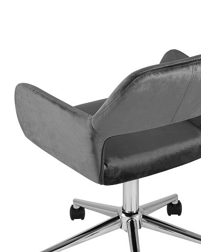 Кресло офисное Ross велюр серый - изображение 7