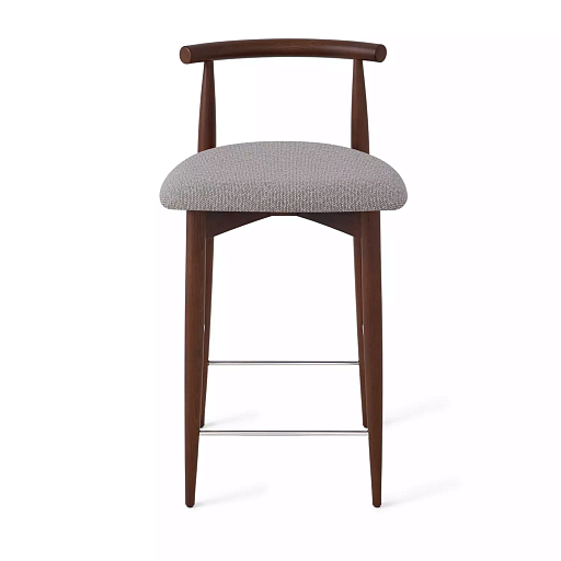 Полубарный стул Karl, бук натуральный коричневый, серый - изображение 2