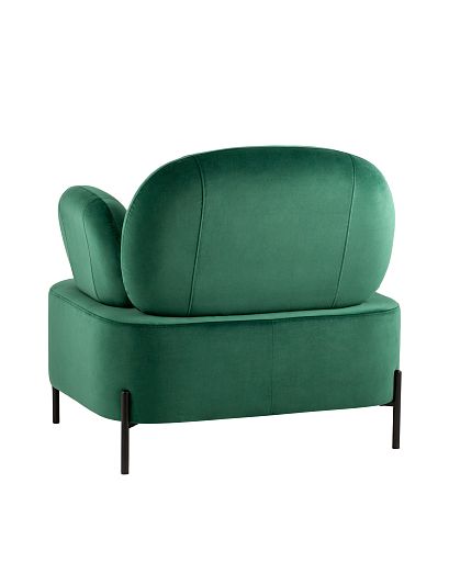 Кресло Кэнди с подлокотниками велюр зелёный - изображение 6