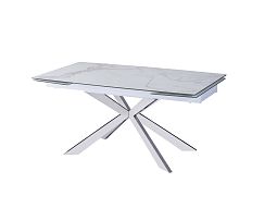 Стол обеденный раскладной Иллюзион MC22026DT, 160(240)х90х76 см, белый мрамор - изображение 4