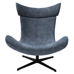 Кресло TORO тёмно-серый, искусственная замша - изображение 2