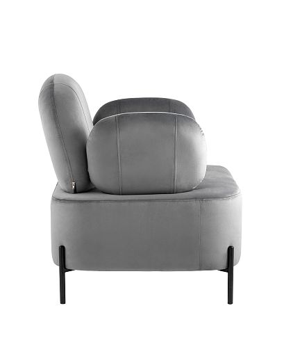 Кресло Кэнди с подлокотниками велюр серый - изображение 4