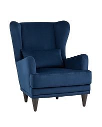 Кресло Скотт велюр тёмно-синий - изображение 1