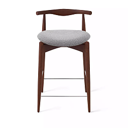 Полубарный стул Hans, бук натуральный коричневый, темно-серый - изображение 1