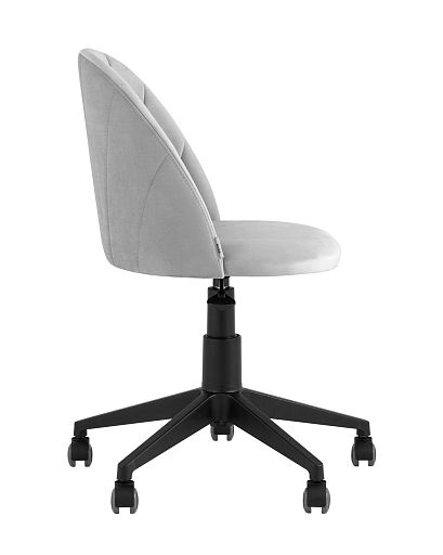 Кресло компьютерное Логан велюр светло-серый - изображение 4