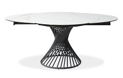 Стол обеденный раскладной Рондо MC22126DT, 120(180)х120х76 см, белый мрамор - изображение 2