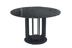 Стол обеденный Сохо F-1455, 120х120х75 см, черный мрамор - изображение 1