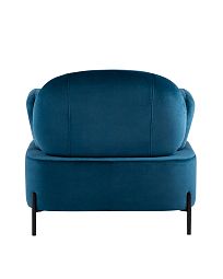 Кресло Кэнди с подлокотниками велюр синий - изображение 4