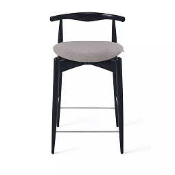 Полубарный стул Hans, бук натуральный черный, серый - изображение 2
