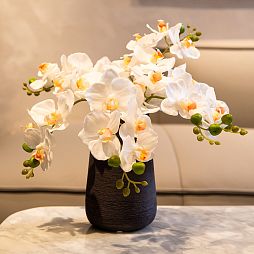 Ветка орхидеи, IST-038, 45 см, белый - изображение 2