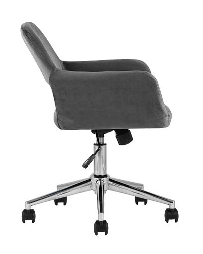 Кресло офисное Ross велюр серый - изображение 4