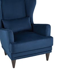 Кресло Скотт велюр тёмно-синий - изображение 2
