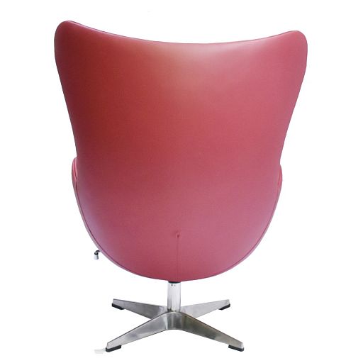 Кресло EGG STYLE CHAIR красный, натуральная кожа - изображение 5