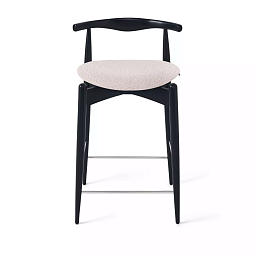 Полубарный стул Hans, бук натуральный черный, бежевый - изображение 2