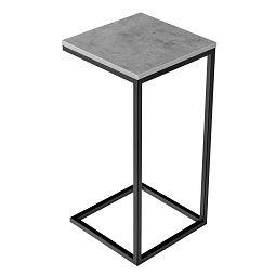 Придиванный столик Loft 35х35 Бетон Чикаго с чёрными ножками - изображение 2