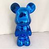 Статуэтка Lucky Bear (Bearbrick) IST-017, 28 см, синий глянцевый