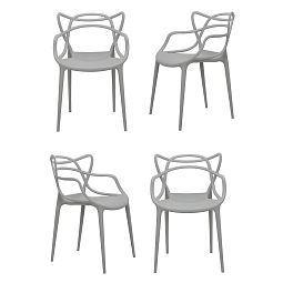 Комплект из 4-х стульев Masters серый - изображение 1