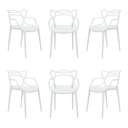 Комплект из 6-ти стульев Masters белый - изображение 1