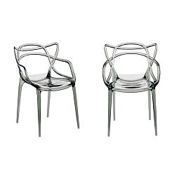 Комплект из 2-х стульев Masters прозрачный серый - изображение 1