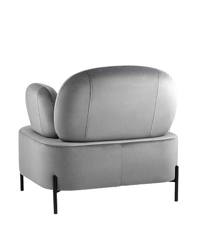 Кресло Кэнди с подлокотниками велюр серый - изображение 6