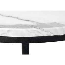 Набор кофейных столиков Tango белый мрамор с чёрными ножками, 2шт - изображение 5