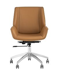 Кресло офисное TopChairs Crown коричневое - изображение 3