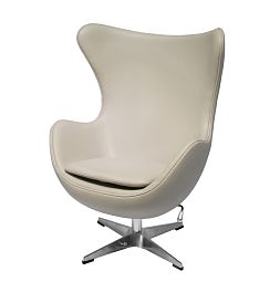 Кресло EGG STYLE CHAIR латте, экокожа - изображение 3
