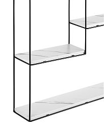 Полка Square черная белый мрамор - изображение 3