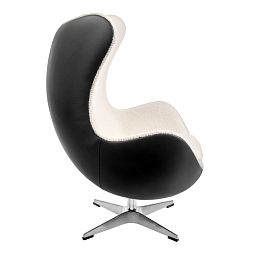 Кресло EGG STYLE CHAIR черный, экокожа - изображение 3