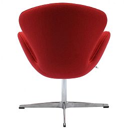 Кресло SWAN CHAIR красный кашемир - изображение 4