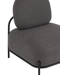 Кресло Стоун ткань букле тёмно-серый - изображение 3