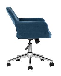 Кресло офисное Ross велюр синий - изображение 4
