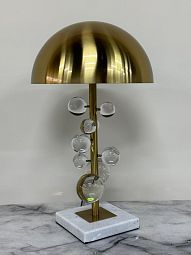 Лампа настольная MOLECULE с прозрачными шарами, 30х51 см, золото - изображение 1