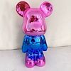 Статуэтка Lucky Bear (Bearbrick) IST-013, 28 см, розово-голубой глянцевый