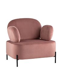 Кресло Кэнди с подлокотниками велюр пыльно-розовый - изображение 1