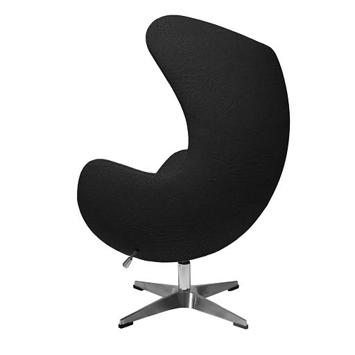 Кресло EGG CHAIR черный, экокожа - изображение 3