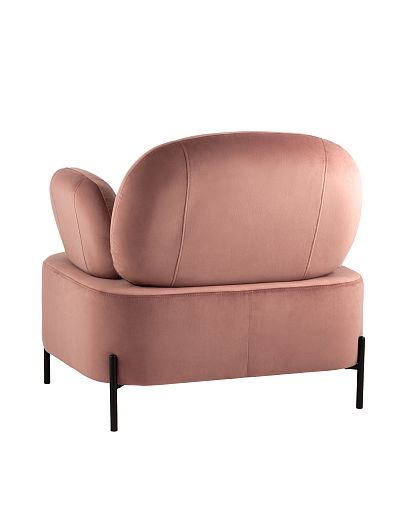 Кресло Кэнди с подлокотниками велюр пыльно-розовый - изображение 6