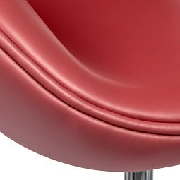 Кресло SWAN STYLE CHAIR красный, натуральная кожа - изображение 5
