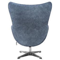 Кресло EGG STYLE CHAIR тёмно-серый, искусственная замша - изображение 5