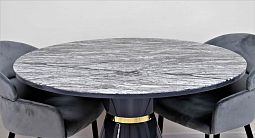 Стол обеденный Орион F-1435, 120х120х76 см, серый мрамор - изображение 2
