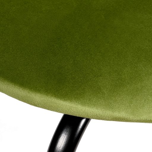 Стул Seven Style светло-зеленый велюр с чёрными ножками - изображение 6