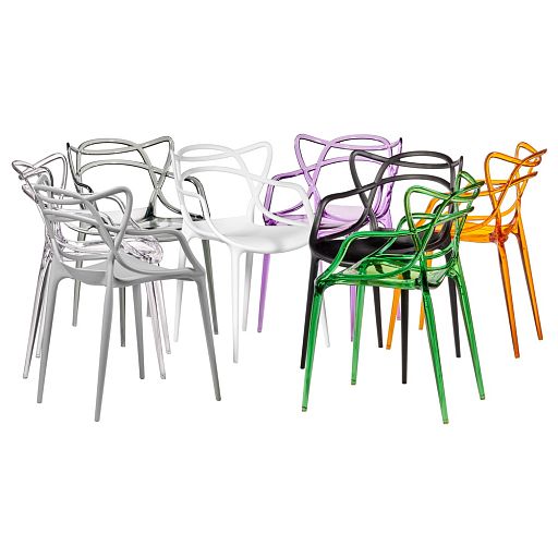 Комплект из 4-х стульев Masters прозрачный серый - изображение 14